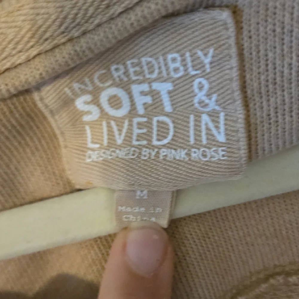 Pink Rose Beige Quarter-Zip Sweatshirt - Picture 2 of 6